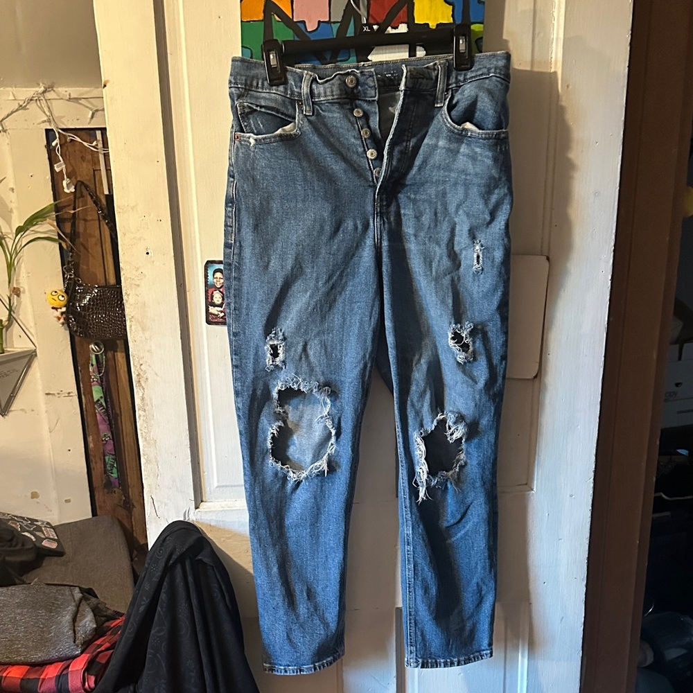 Old Navy Blue Straight Leg Jeans